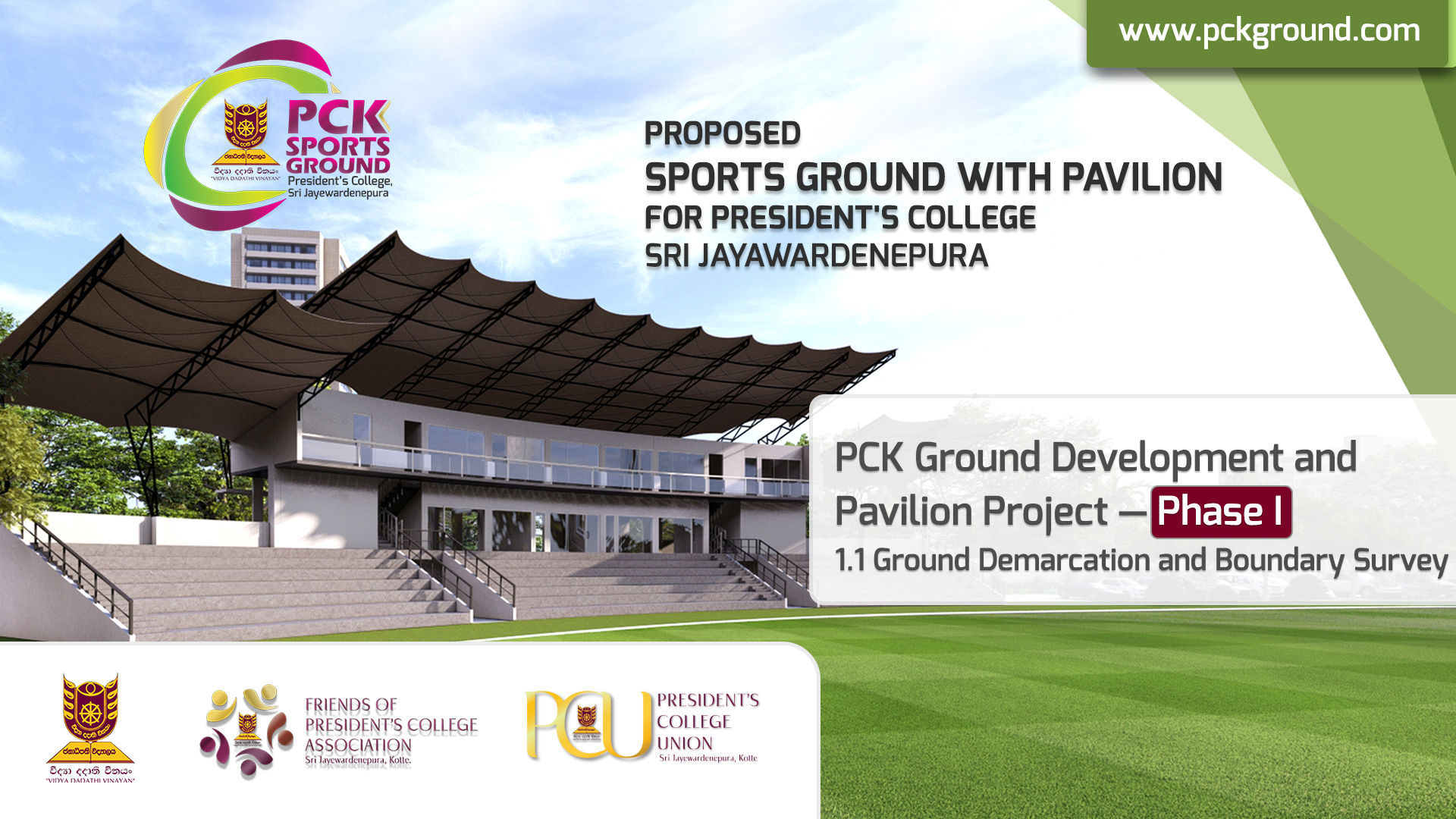 PCK Ground Development and Pavilion Project – Phase I – 1.1 Ground Demarcation and Boundary Survey